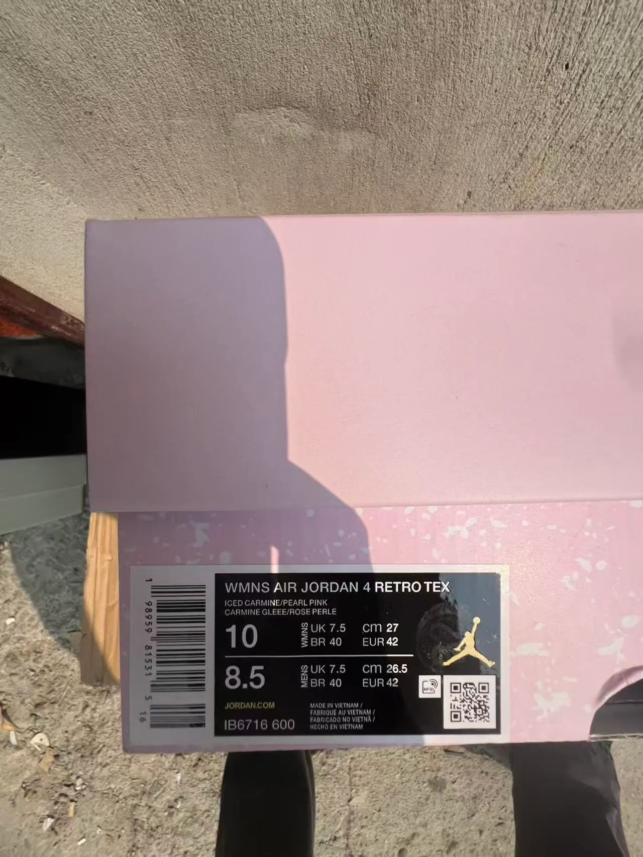 Nike Air Jordan 4 Pastel Pink Lifestyle Sneakers 10