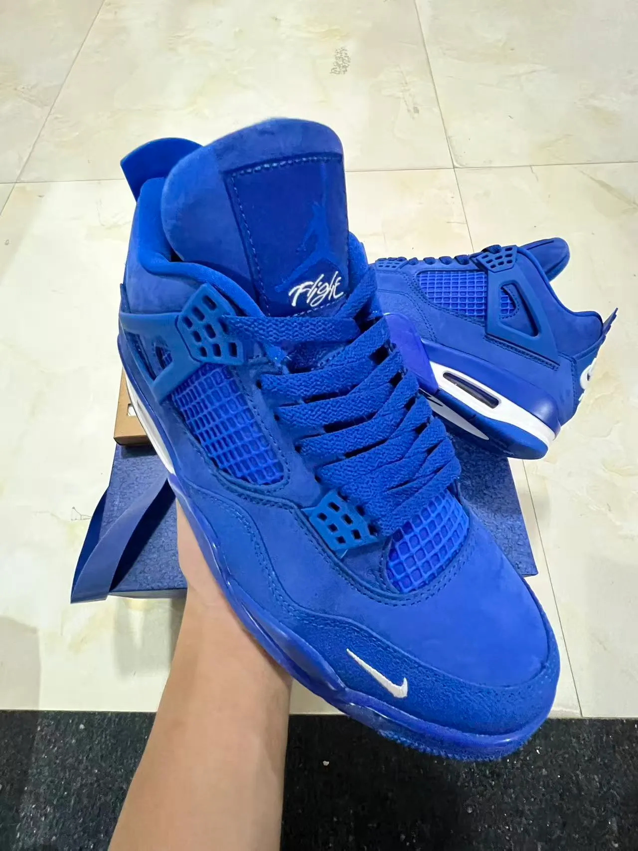 Nike Air Jordan 4 Royal Blue Basketball Shoes 2
