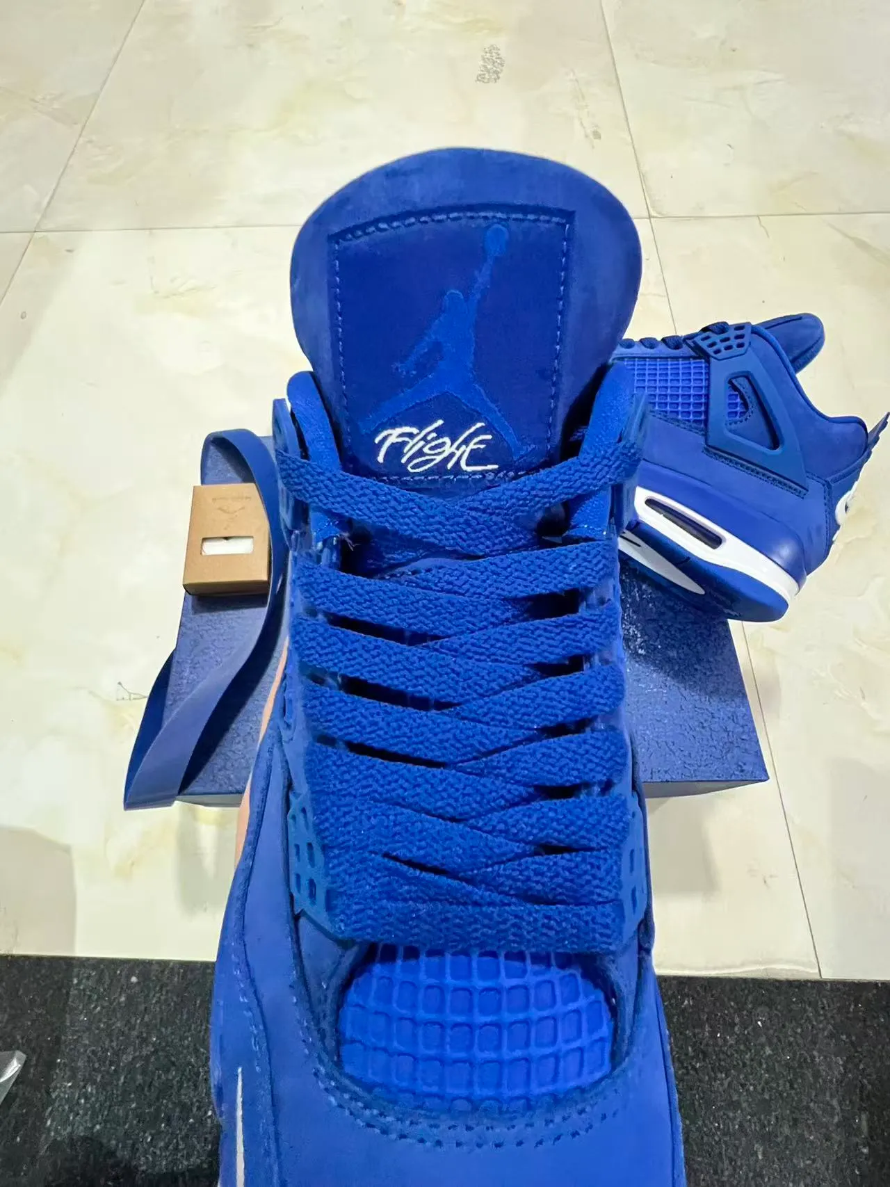 Nike Air Jordan 4 Royal Blue Basketball Shoes 4