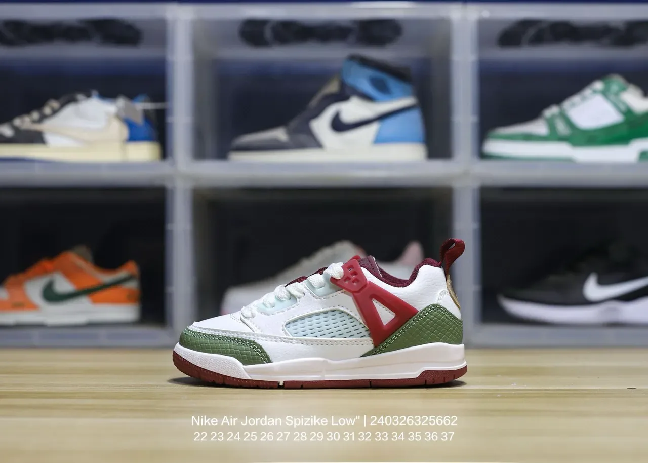 Nike Air Jordan Spizike Low Off-White Elephant Print Lifestyle Sneakers 3