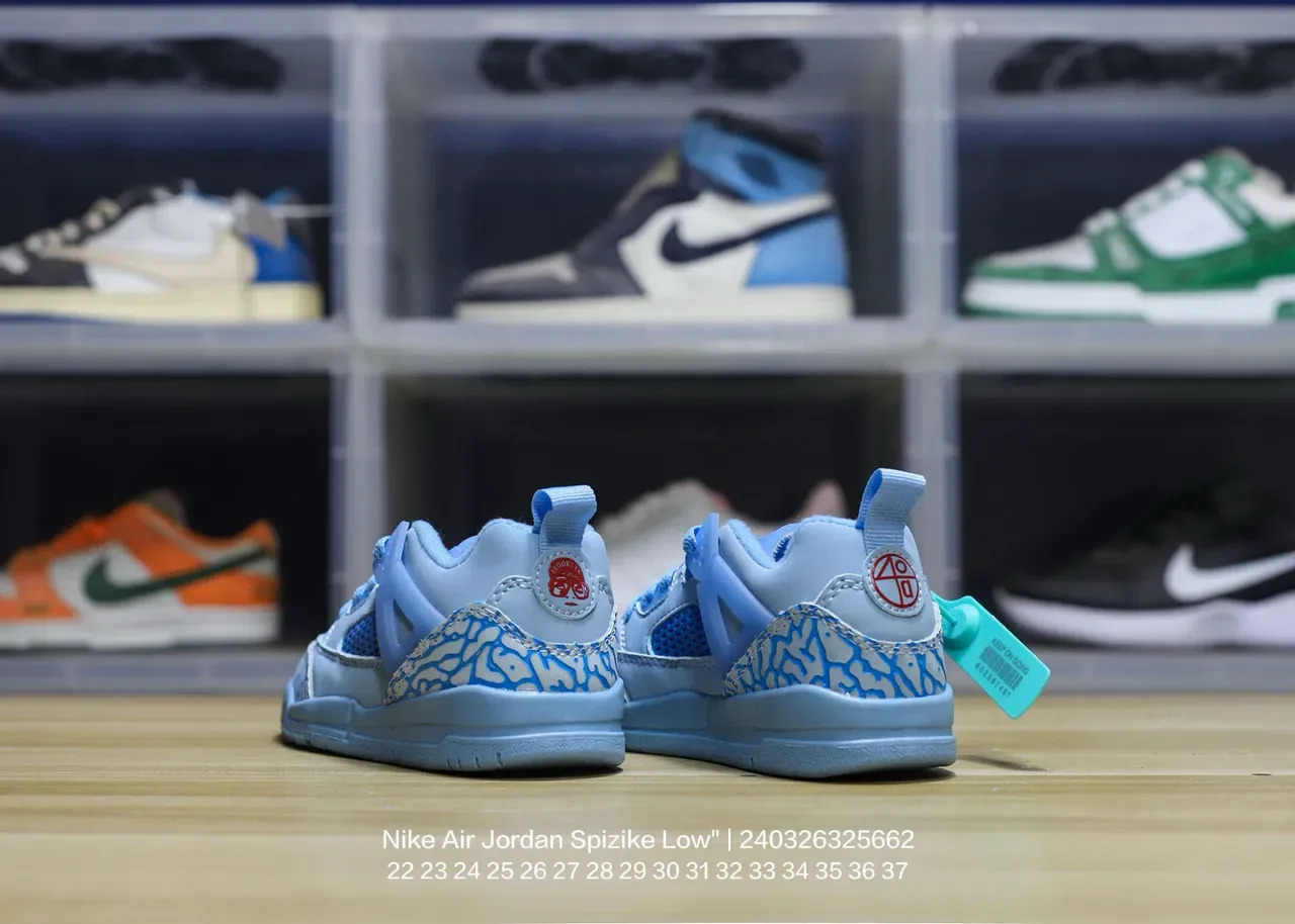 Nike Air Jordan Spizike Low Off-White Elephant Print Lifestyle Sneakers 20