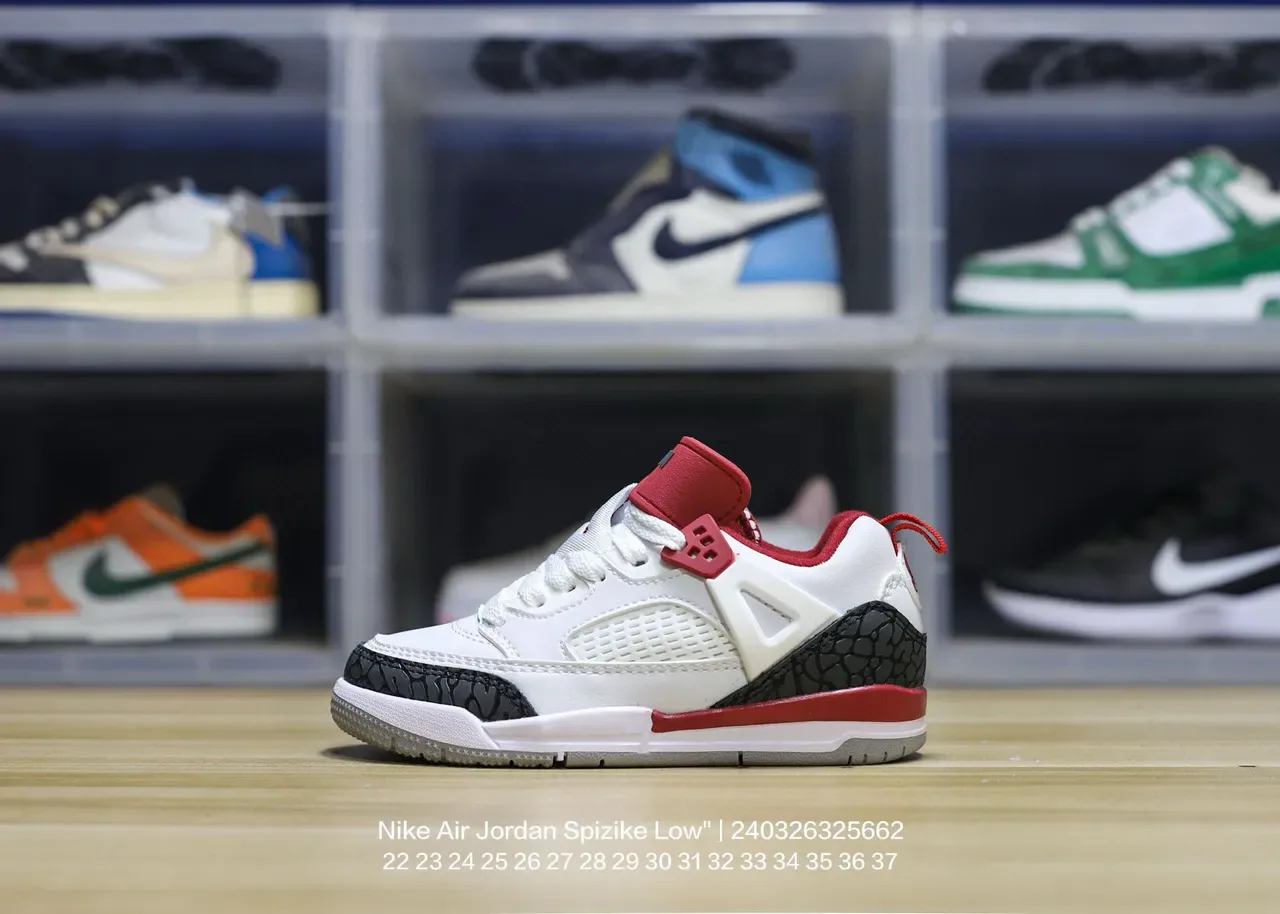 Nike Air Jordan Spizike Low Off-White Elephant Print Lifestyle Sneakers 21