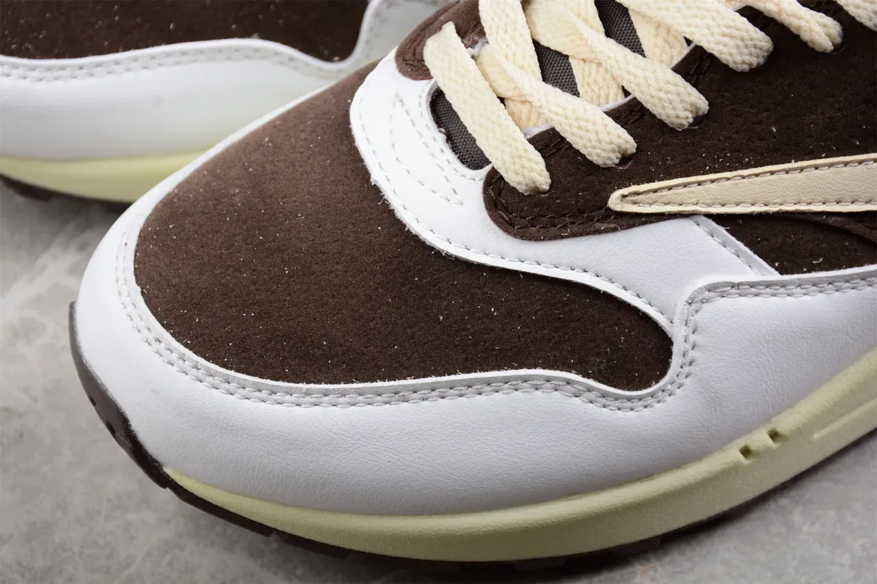 Nike Air Max 1 Brown White Beige Lifestyle Sneakers 9