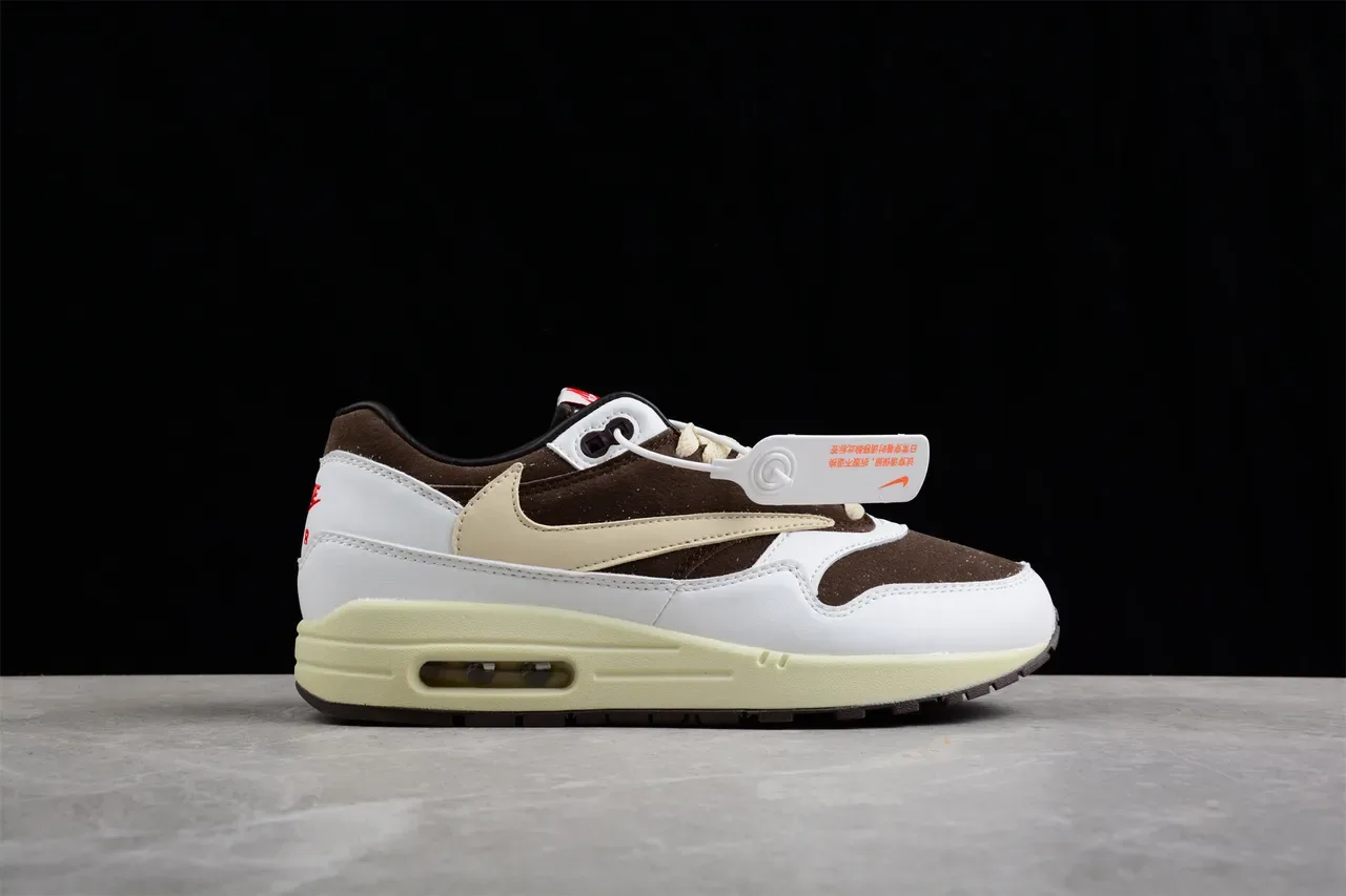 Nike Air Max 1 Brown White Beige Lifestyle Sneakers 15