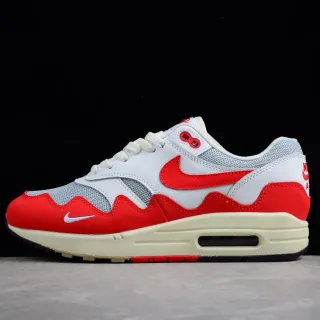 Nike Air Max 1 Red White Gray Lifestyle Sneakers