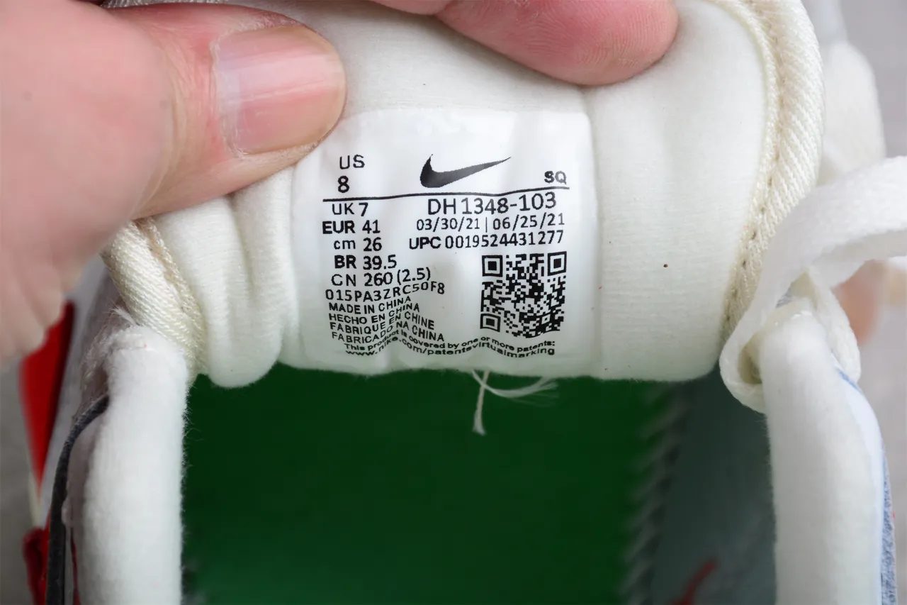 Nike Air Max 1 Red White Gray Lifestyle Sneakers 15