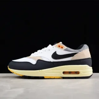 Nike Air Max 1 White Black Beige Pale Yellow Lifestyle Sneakers