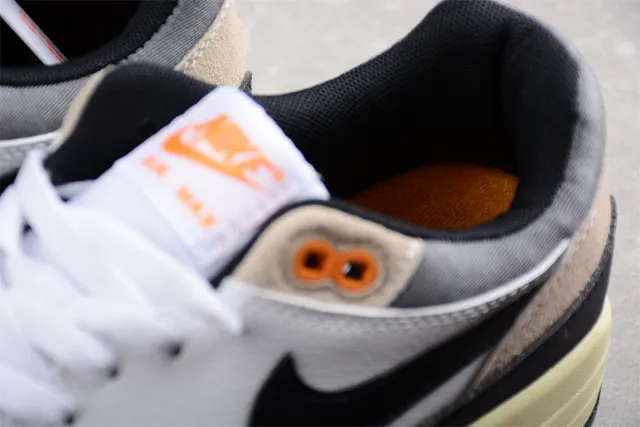 Nike Air Max 1 White Black Beige Pale Yellow Lifestyle Sneakers 6
