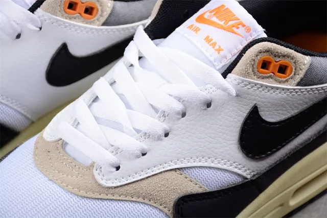 Nike Air Max 1 White Black Beige Pale Yellow Lifestyle Sneakers 7