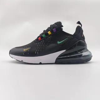 Nike Air Max 270 Black Multicolor Lace Aglets Lifestyle Sneakers