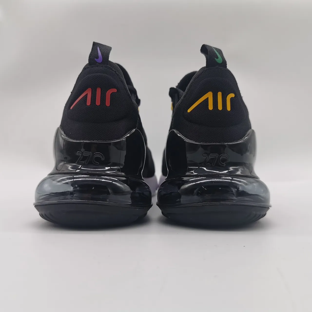 Nike Air Max 270 Black Multicolor Lace Aglets Lifestyle Sneakers 4
