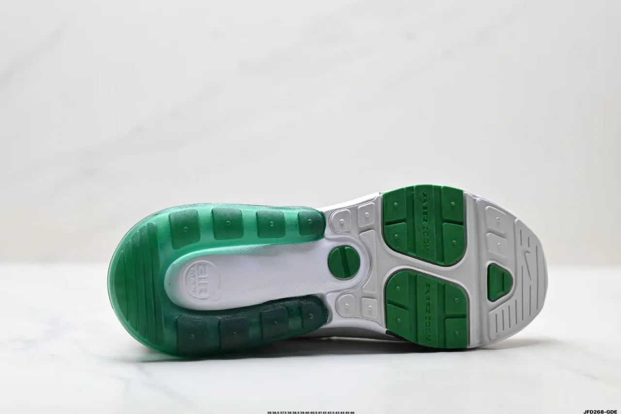 Nike Air Max 270 React White and Green Lifestyle Sneakers 9