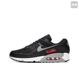 Nike Air Max 90 Black Gray Red Lifestyle Sneakers