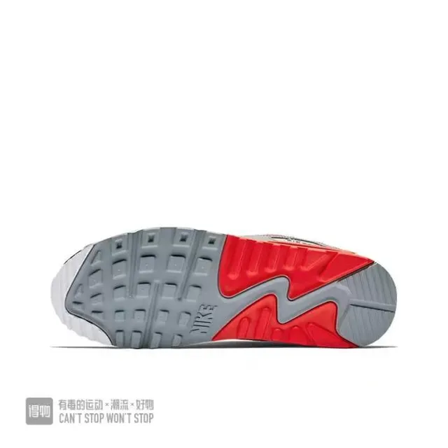 Nike Air Max 90 Black Silver Red Lifestyle Sneakers 2