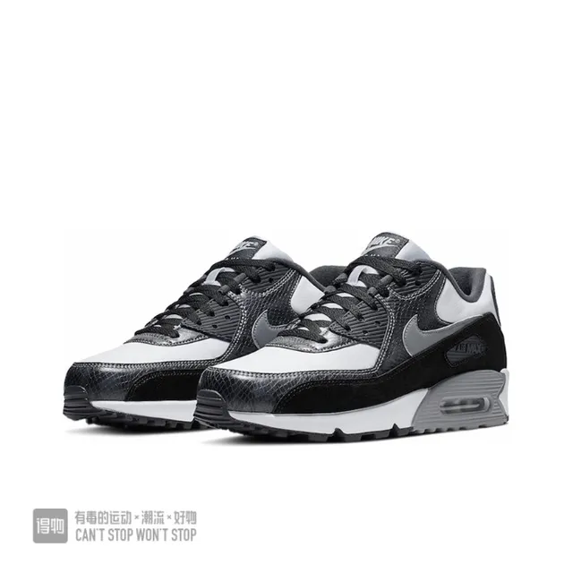 Nike Air Max 90 Black White Gray Lifestyle Sneakers 2