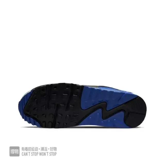Nike Air Max 90 White Gray Black Royal Blue Lifestyle Sneakers 2