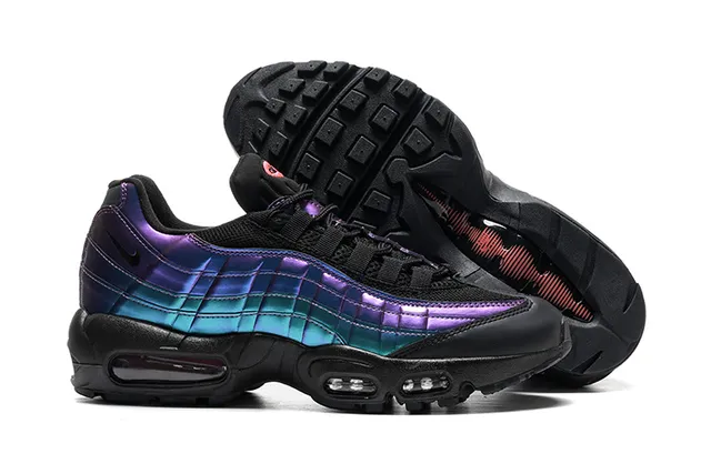 Nike Air Max 95 Iridescent Quilted Black Lifestyle Sneakers 4