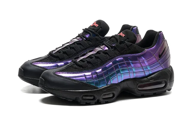 Nike Air Max 95 Iridescent Quilted Black Lifestyle Sneakers 5