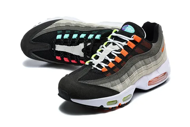 Nike Air Max 95 White Gray Mint Green Lifestyle Sneakers 16