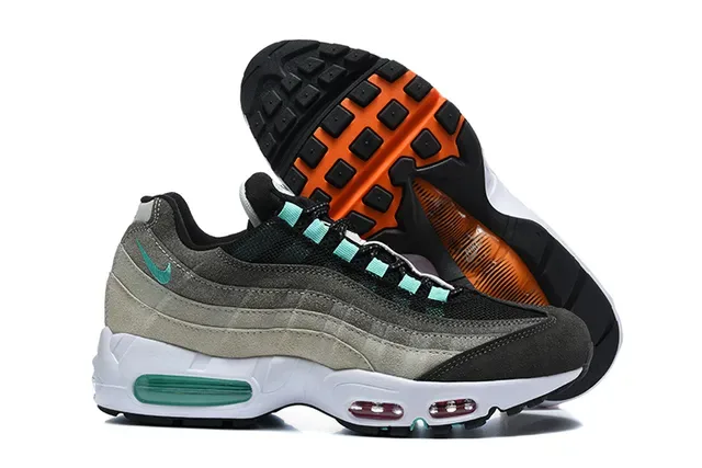 Nike Air Max 95 White Gray Mint Green Lifestyle Sneakers 17