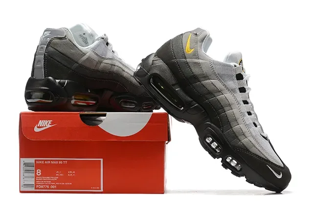Nike Air Max 95 White Teal Black Yellow Lifestyle Sneakers 8