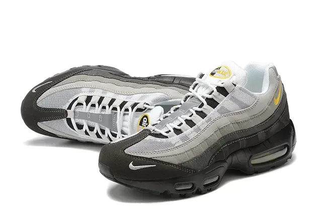 Nike Air Max 95 White Teal Black Yellow Lifestyle Sneakers 10