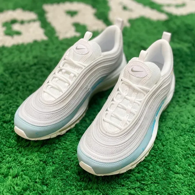 Nike Air Max 97 Light Gray Blue Speckled Lifestyle Sneakers 4