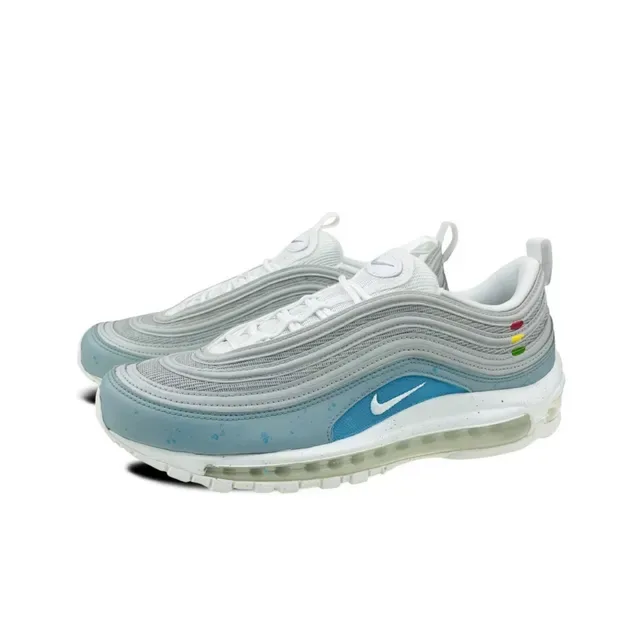 Nike Air Max 97 Light Gray Blue Speckled Lifestyle Sneakers 14