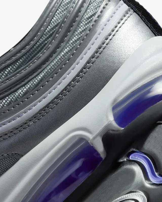 Nike Air Max 97 Metallic Silver Purple Lifestyle Sneakers 6