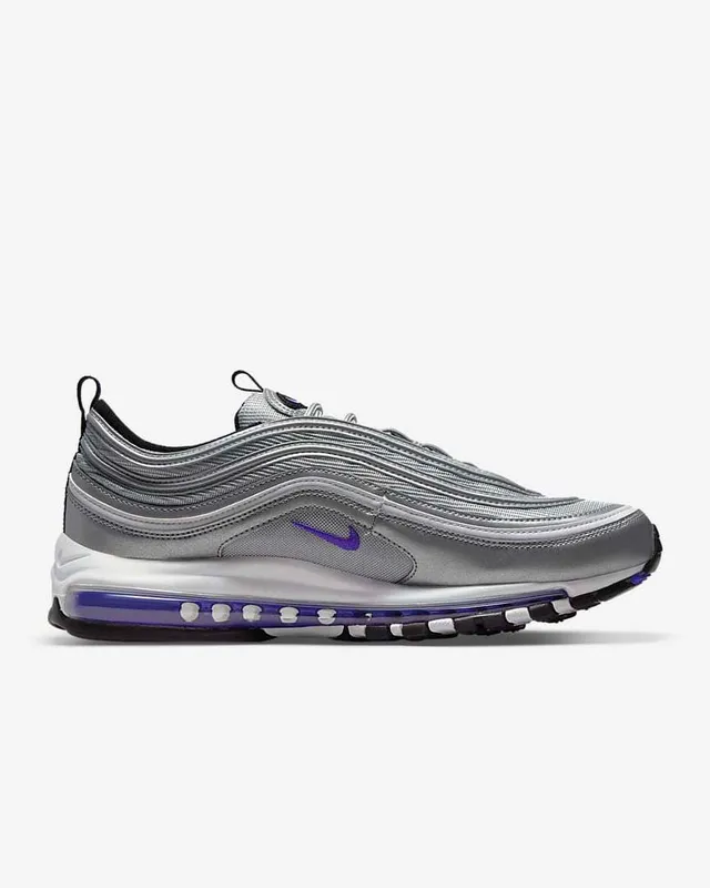 Nike Air Max 97 Metallic Silver Purple Lifestyle Sneakers 11