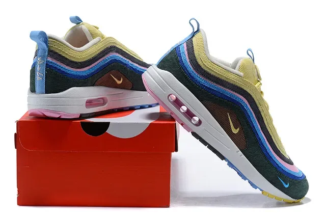 Nike Air Max 97 Multicolor Layered Wave Lifestyle Sneakers 2