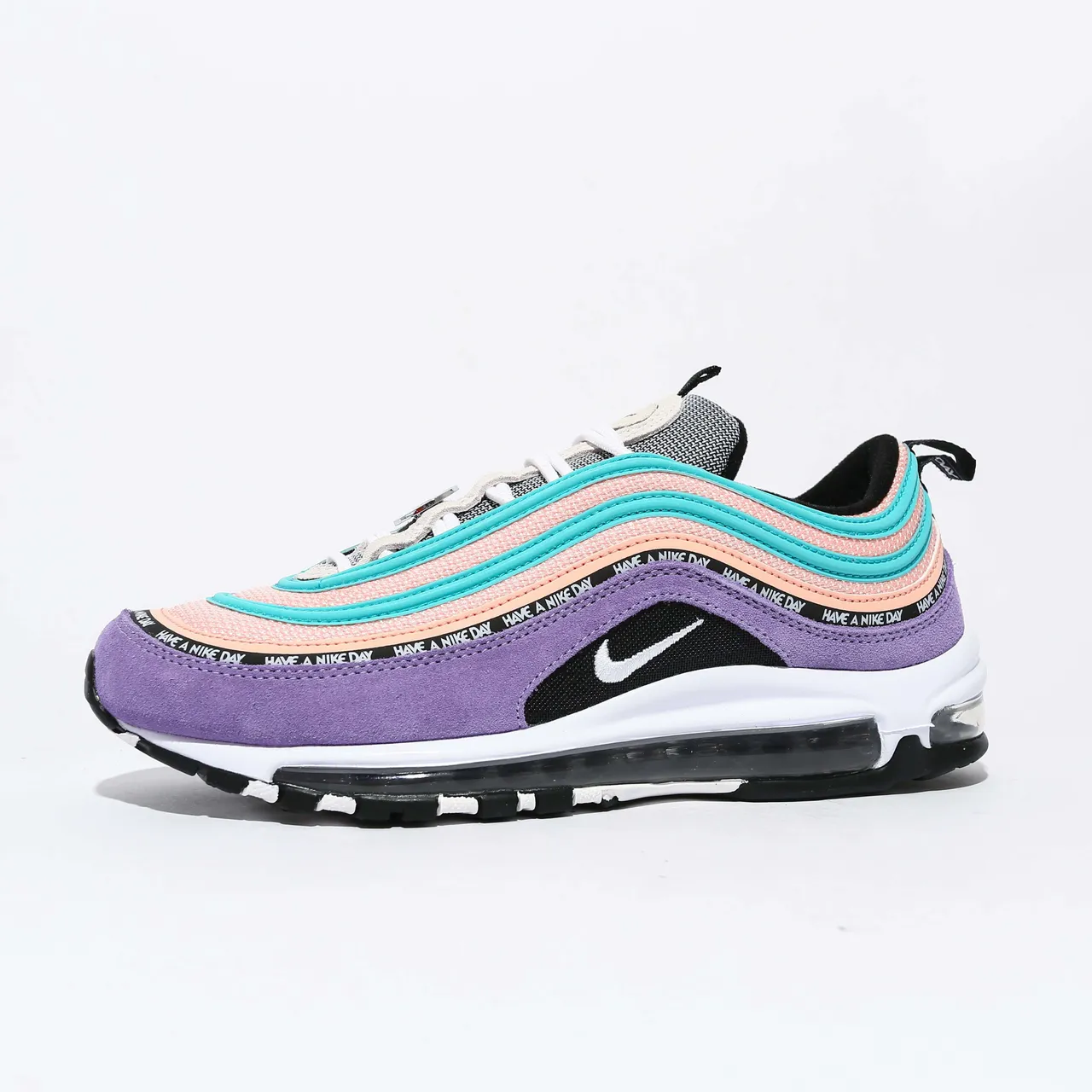 Nike Air Max 97 SE Purple Teal Peach Lifestyle Sneakers 2