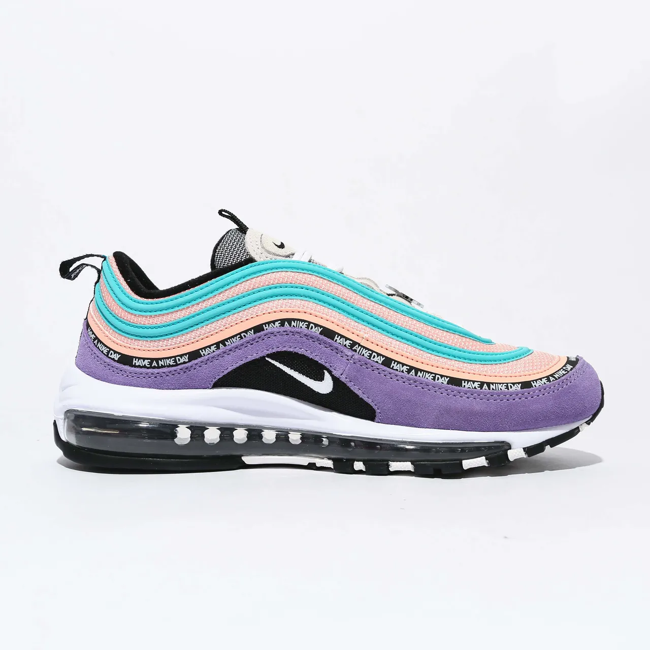 Nike Air Max 97 SE Purple Teal Peach Lifestyle Sneakers 4