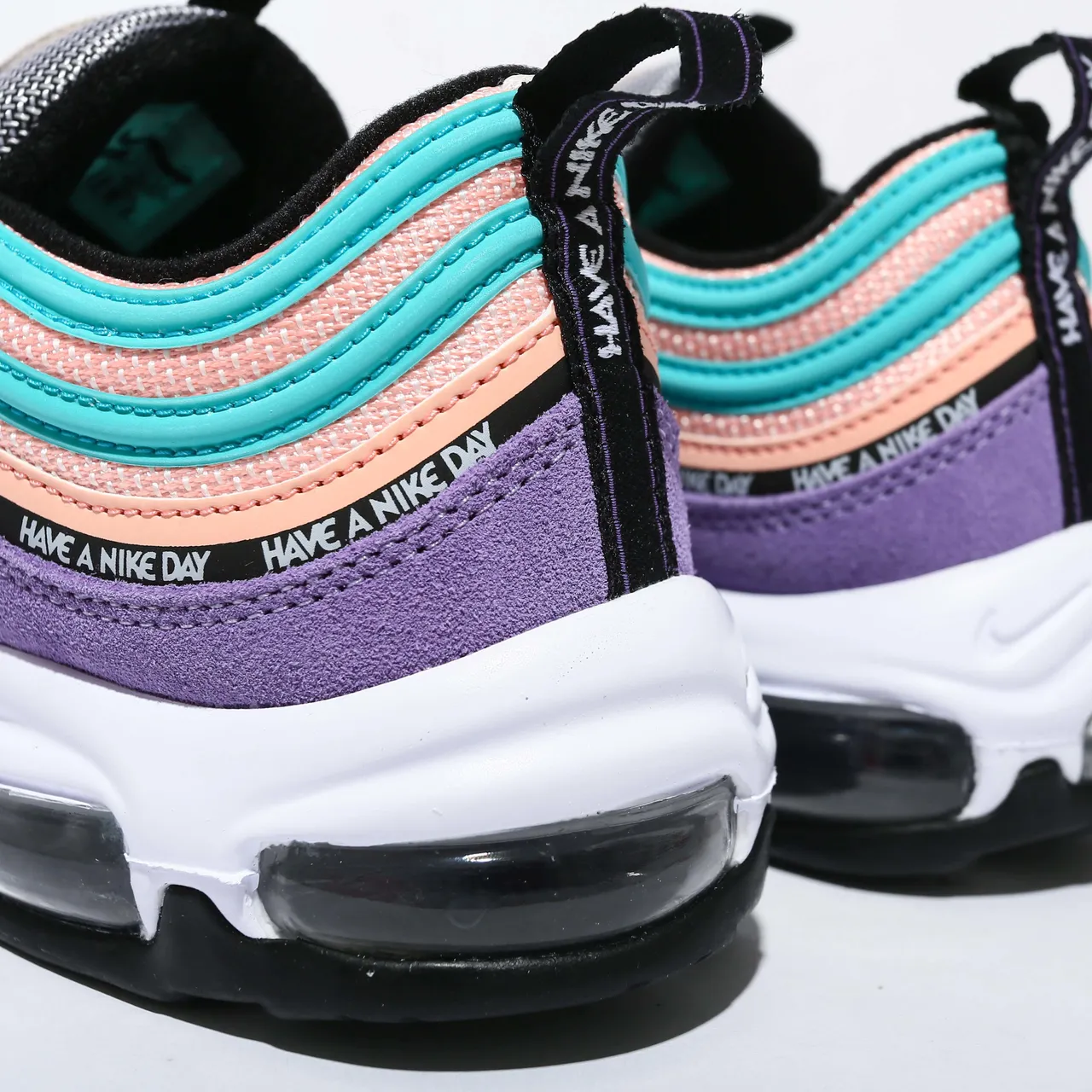 Nike Air Max 97 SE Purple Teal Peach Lifestyle Sneakers 7