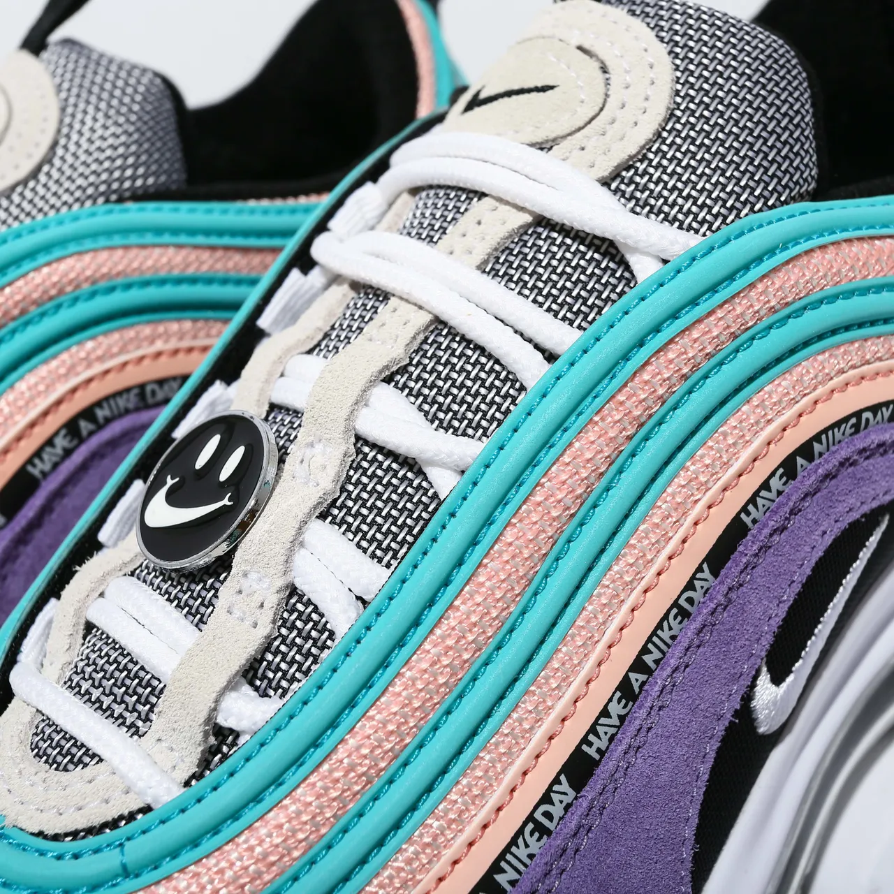 Nike Air Max 97 SE Purple Teal Peach Lifestyle Sneakers 8