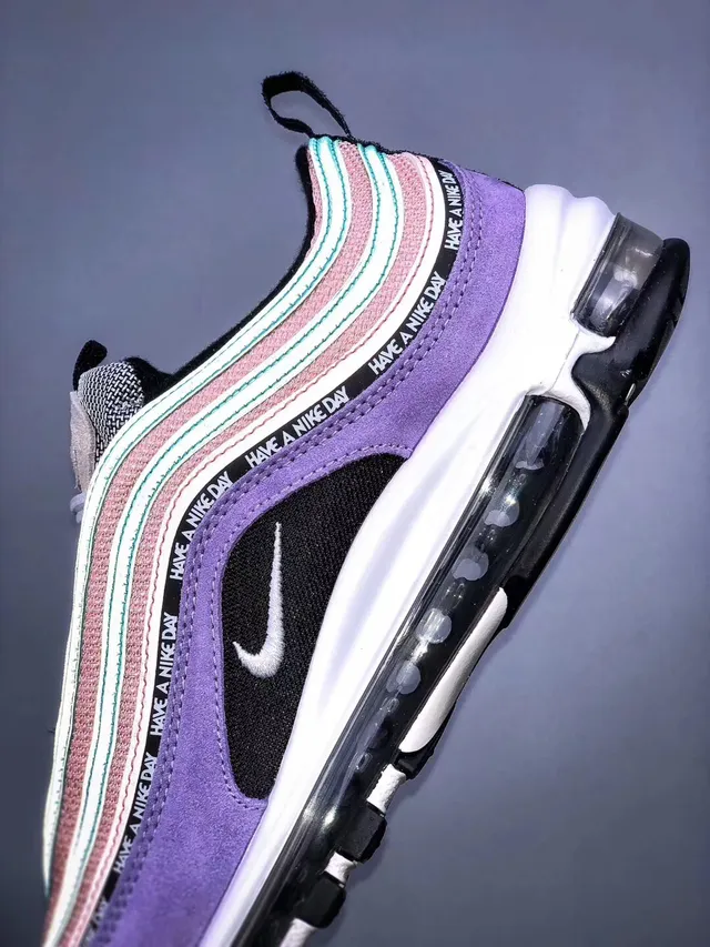 Nike Air Max 97 SE Purple Teal Peach Lifestyle Sneakers 13