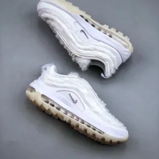 Nike Air Max 97 Shearling-Trimmed White Lifestyle Sneakers