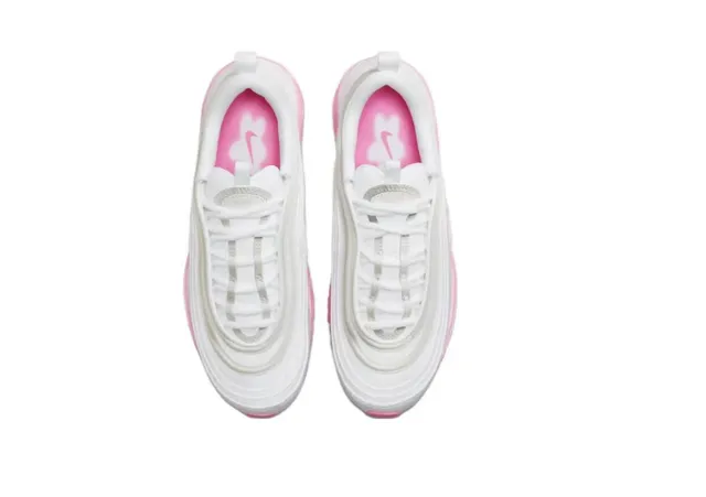 Nike Air Max 97 White Pink Translucent Sole Lifestyle Sneakers 4