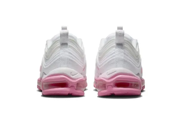 Nike Air Max 97 White Pink Translucent Sole Lifestyle Sneakers 5