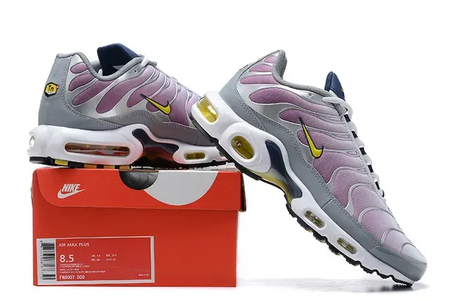 Nike Air Max Plus Rose Argent Jaune Lifestyle Sneakers 6