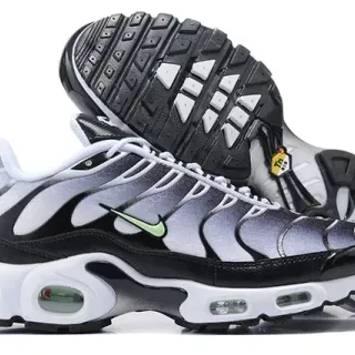 Nike Air Max Plus TN Black Silver Green Lifestyle Sneakers