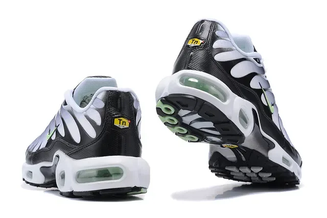 Nike Air Max Plus TN Black Silver Green Lifestyle Sneakers 24