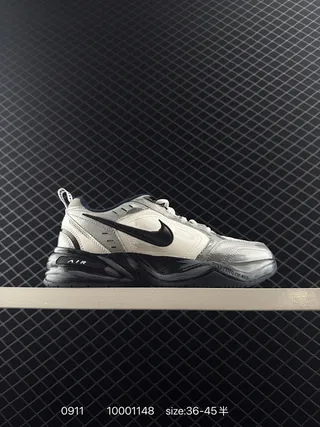 Nike Air Monarch M2K Gray Black Layered Upper Exaggerated Wavy Midsole Chunky Sneakers 2