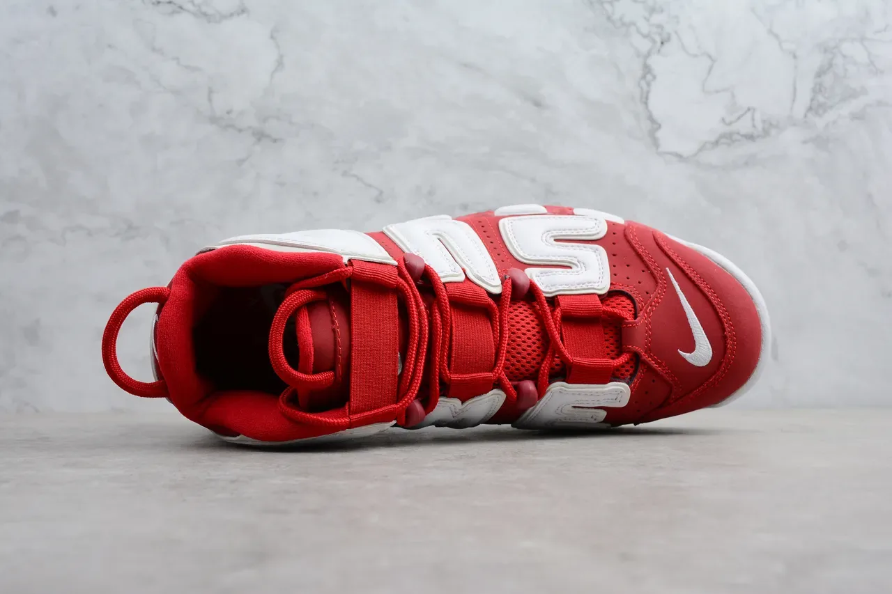 Nike Air More Uptempo 红白篮球鞋 7