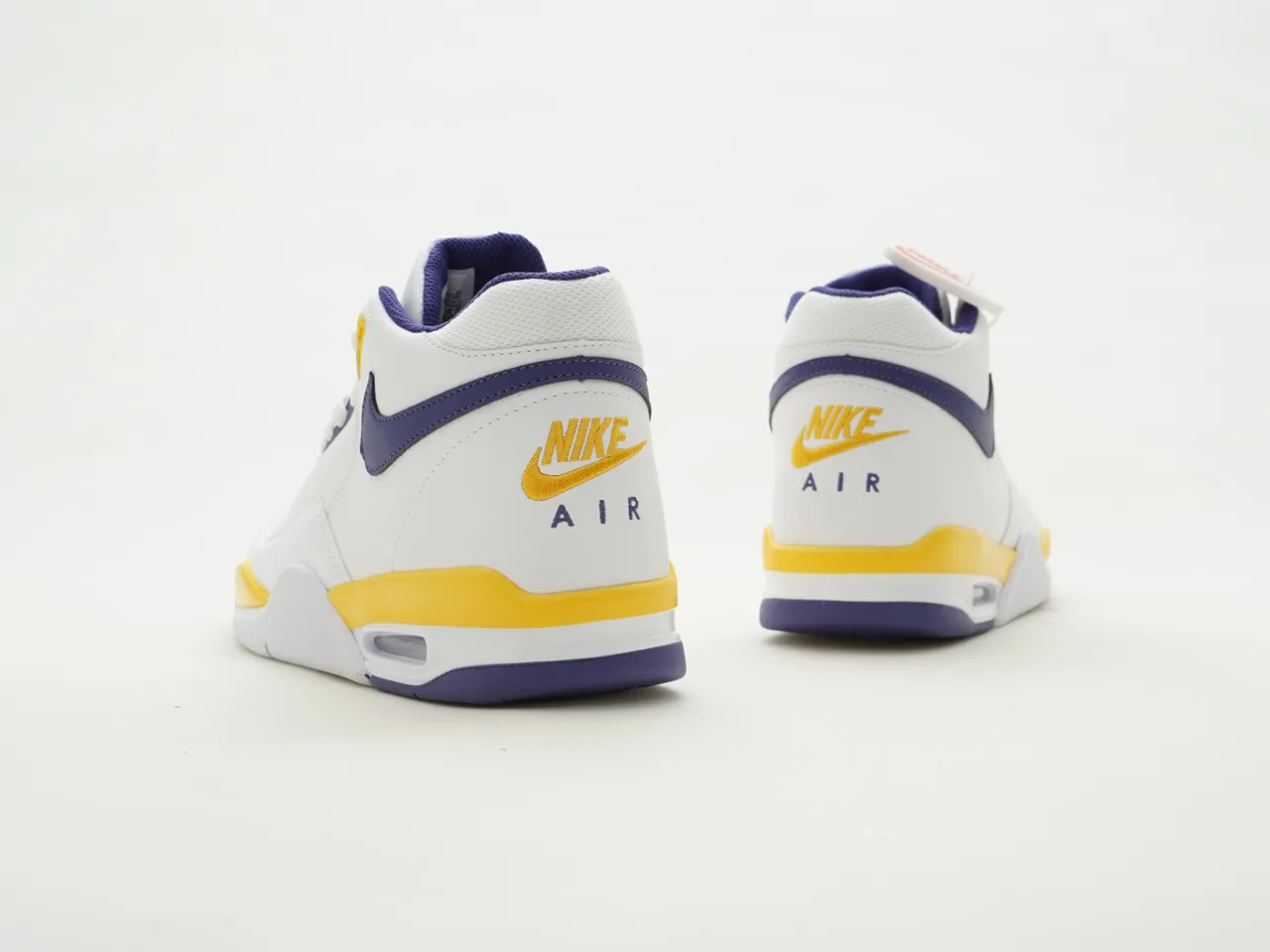 Nike Air Tech Challenge II White Purple Yellow Basketball Shoes 7