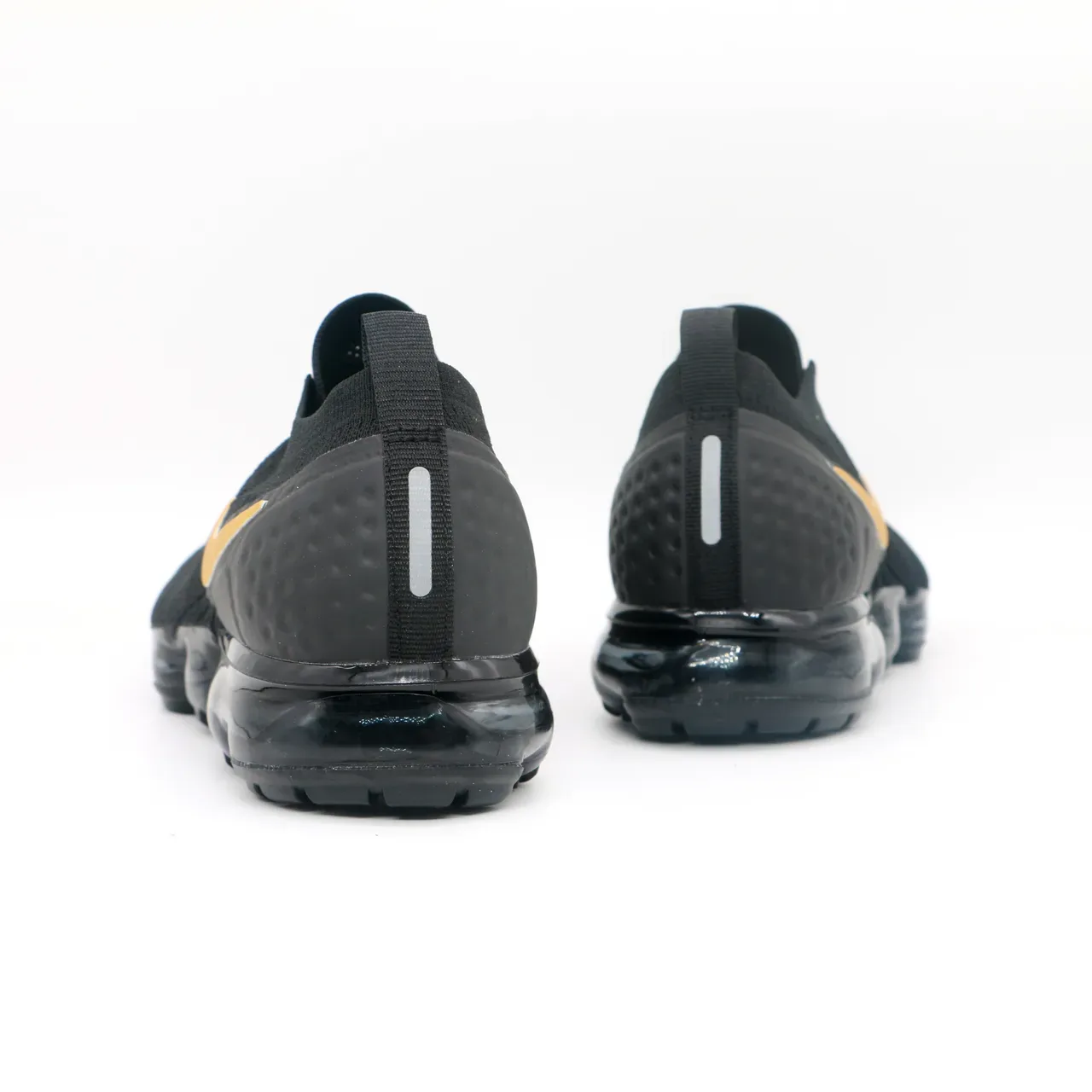 Nike Air VaporMax Flyknit أسود وأصفر حذاء رياضي أسلوب حياة 5