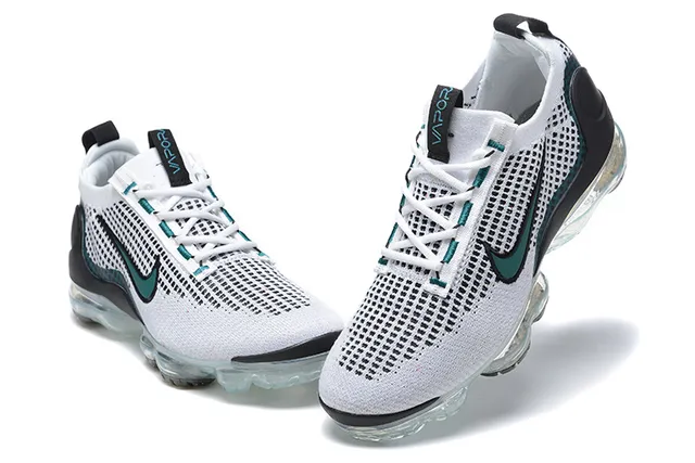 Nike Air VaporMax Flyknit White Teal Black Lifestyle Sneakers 2