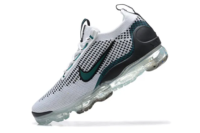 Nike Air VaporMax Flyknit White Teal Black Lifestyle Sneakers 3
