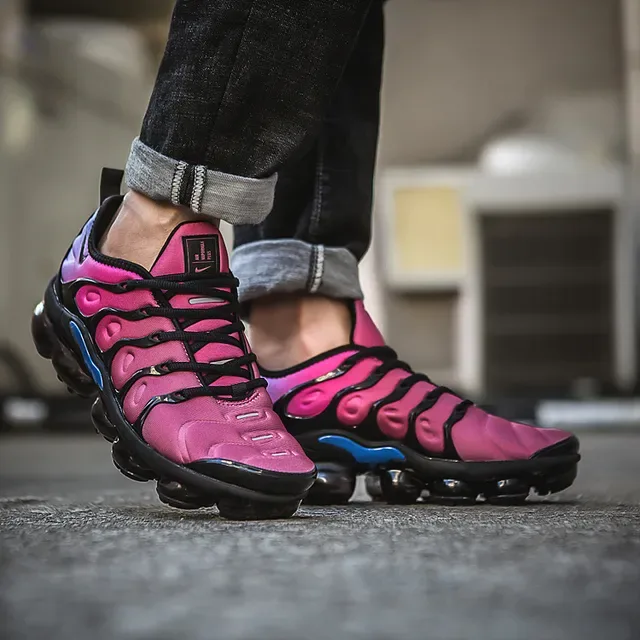 Nike Air VaporMax Plus Pink Purple Blue Lifestyle Sneakers 3