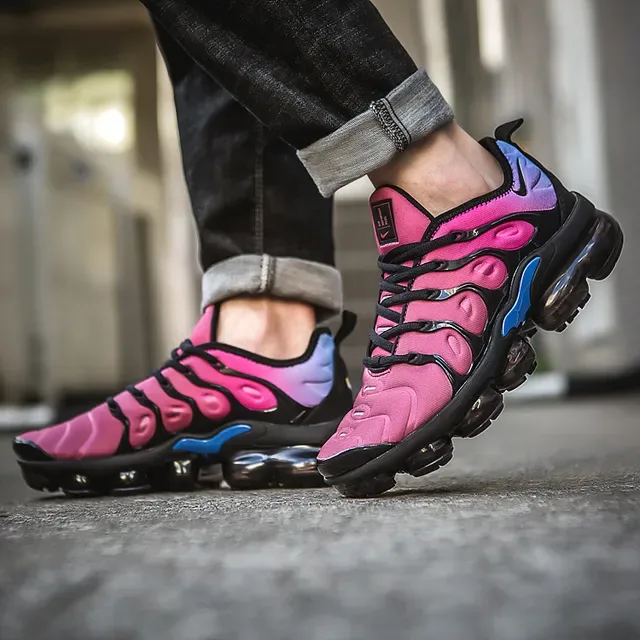 Nike Air VaporMax Plus Pink Purple Blue Lifestyle Sneakers 5